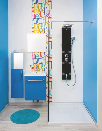 Receveur acrylique ultra plat Yqua 80/80 cm